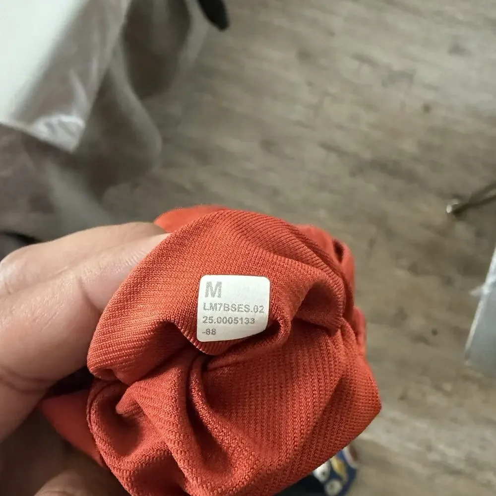 Lululemon Short 7” Mesh Lined Double Layered LM7BSES Orange Men's M NWOT
